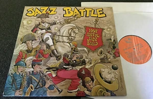 HOT ANTIC JAZZ BAND-JAZZ BATTLE-USA 1st PRESS STOMP OFF 1985 VINYL LP (EX+/M) - Picture 1 of 4
