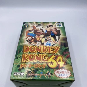 Donkey Kong 64 N64 Japan Version New Boxed Memory Expansion Pack Rare Nintendo - Picture 1 of 7