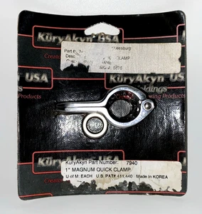 Kuryakyn 7940 1" Chrome Magnum Quick Clamp Harley Motorcycle Street Bike Scooter - Picture 1 of 9