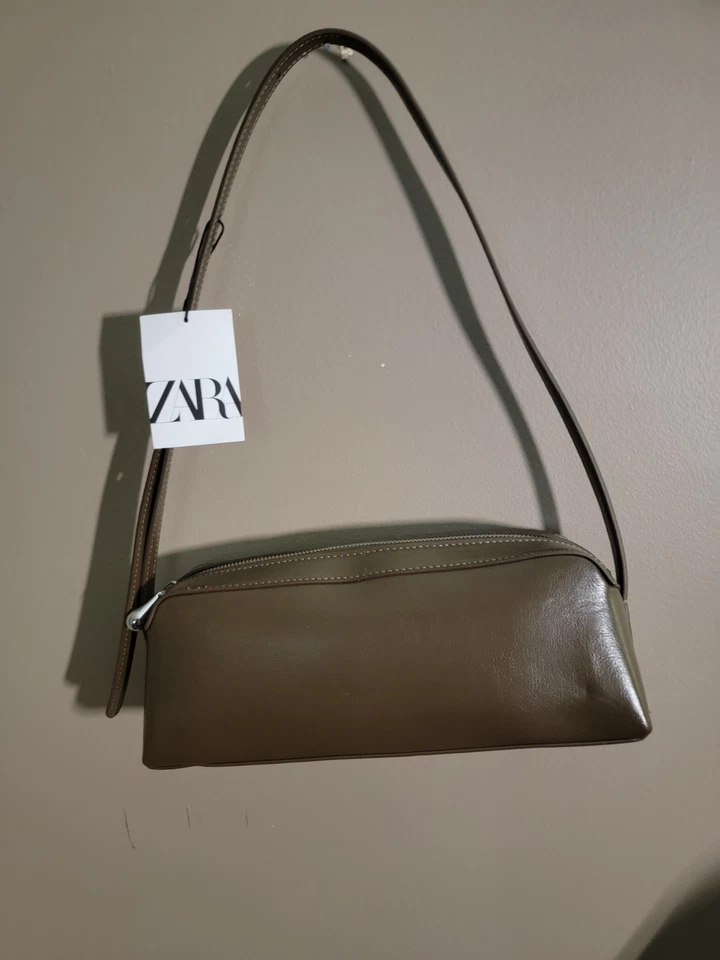 Elegante bandolera y bandolera Zara con doble correa Foto 1 de 4