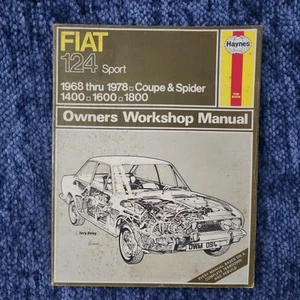 HAYNES REPAIR MANUAL #094 FIAT 124 SPORT 1968-1978 1400, 1600, 1800 - Picture 1 of 3