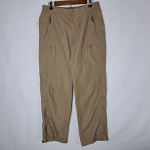 REI Cargo Pants Womens 8 100%-Nylon Brown Convertible UPF 50+ Hiking Outdoor - Picture 1 of 20