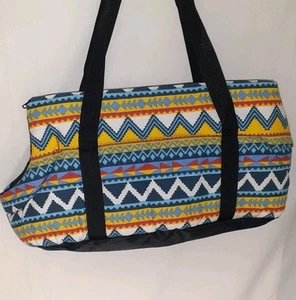 Colorful Pet Carrier Bag Zip Closure Double Handle 15x8x6 - Picture 1 of 7