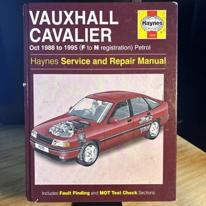Vauxhall Cavalier Haynes Owners Workshop Manual - Oct 1988-1995. 1570 F-N reg - Picture 1 of 6