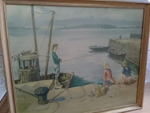 Robert Taylor Carson RUA, Framed Vintage Print 'SUMMER HOLIDAY' - Picture 1 of 6