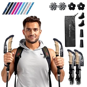 Walking Sticks for Men & Women - 14.5” Foldable Hiking Poles for Backpacking,... - Picture 1 of 6