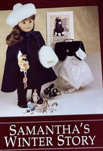 Pleasant Co. American Girl Samantha Winter Story Plaid Cape Hat Muff Shoe Covers - Picture 1 of 11