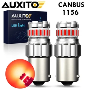 2X Red 1156 BA15S 23SMD 3030 LED Car Tail Brake Turn Signal Backup Light Bulb US - Picture 1 of 16
