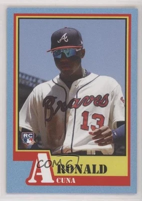 2018 Throwback Thursday #TBT Online Exclusive /872 Ronald Acuna Jr Rookie RC - Image 1 of 2