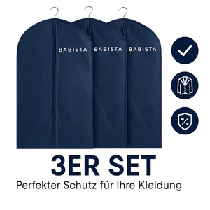 BABISTA Kleidersack Anzugsack – 3er Set, 100 x 60 cm mit Verschluss ,Dunkelblau - Bild 1 von 3