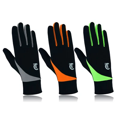 Unisex Running Gloves Winter Warm Thermal Mens Ladies Women Cycling Walk Liner - Image 1 of 4