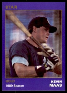 1990 STAR GOLD - #129 KEVIN MAAS NEW YORK YANKEES