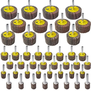 44 Stück 7 Größe 80 Körnung 1/4 Zoll Schleifmittel Fächerschleifer Set, Aluminiumoxid Klappe  - Bild 1 von 12