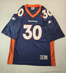 Starter Vintage NFL Denver Broncos #30 Terrell Davis Jersey Mens Medium M 46 - Picture 1 of 10