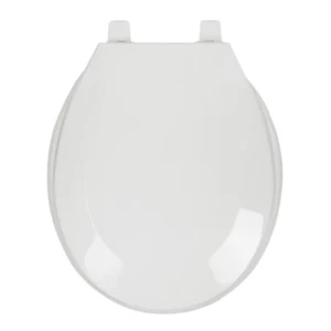 Toilet Seat Plastic White Round Durable - Picture 1 of 5