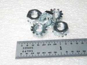 10-32 KEP 3/8" SECHSKANTMUTTERN ZINK STAHL - 100 Stück - Bild 1 von 1