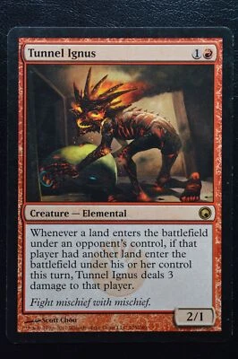 Magic The Gathering MTG TUNNEL IGNUS Scars of Mirrodin MP Moderately Played - Image 1 of 2