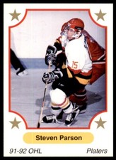 1991-92 7th Inning Sketch OHL Steve Parson Owen Sound Platers #283