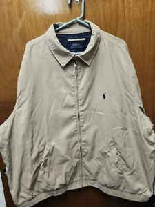 Men's POLO RALPH LAUREN Big & Tall Khaki Tan Bi-Swing Jacket 2XB NWT Free Ship! - Picture 1 of 4