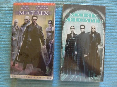 The Matrix Collector's Edition 1999 and Matrix Reloaded - NEW Factory Sealed VHS - Image 1 of 4