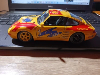 1993 PORSCHE 911 SUPERCUP SHELL/PIRELLI YELLOW CAR #1  - Image 1 of 4