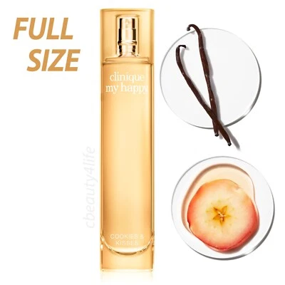 Perfume Clinique My Happy Cookies & Kisses 0,5 oz - Tamaño completo - ¡CAJA SELLADA! Foto 1 de 4