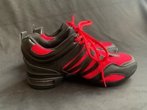 Sport rot Mesh/schwarz geteilte Sohle Tanz Turnschuhe-Damen 8,5/9* Neu im Karton - Bild 1 von 5