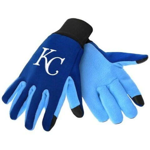 Kansas City Royals Texting Gloves NEW One Size Fits Most FOCO Cover