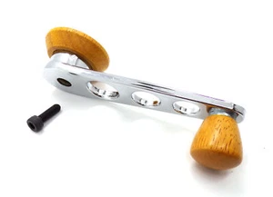 VW Beetle, Bay Window & T25 T3 Custom Wood & Chrome Window Winder Handles 1968> - Picture 1 of 3