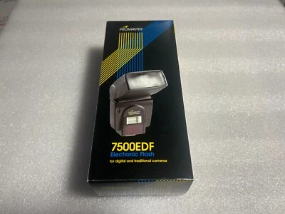 Promaster 7500EDF Shoe Mount Flash for Digital Film Cameras Fits Nikon Code 7287 - Image 1 of 3