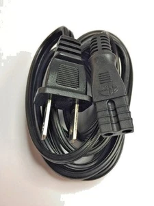 2465P Keyed Rectangular 2-pin "Sony Style" AC Power Cord - Picture 1 of 3