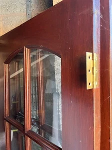 FRENCH INTERIOR WOODEN DOORS -GEORGIAN USED DOORS IN MAHOGANY COLOUR. - Picture 1 of 13