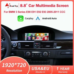Wirless CarPlay Linux TouchScreen per BMW Serie 3 E90 E91 E92 E93 2005-2011 CCC - Foto 1 di 9