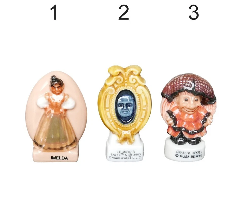 Figura Shrek miniatura de colección espejo Imelda, Russ Berrie Troll, figura de porcelana Foto 1 de 1