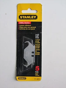 STANLEY Lot Of 2  11-983, 2-Ended Large Hook, Utility Blades  5 Blades/Pack - Picture 1 of 1