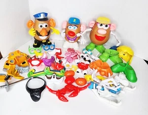 Lot of Mr and Mrs. Potato Head 94 Mixed Pieces Storage Parts Hasbro - Picture 1 of 11