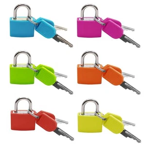 Suitcase Lock With Keys Multicolor Small Padlock For Backpacks Laptop Bags Boxes - Picture 1 of 6
