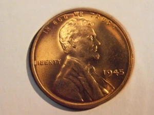 1945 P BU Lincoln Cent, (45PTC1) - Picture 1 of 4