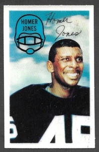 1970 KELLOGG'S 3-D FOOTBALL #52 Homer Jones CLEVELAND BROWNS VG-EX A - Picture 1 of 2