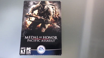 Vtg 2004 Video PC-CD Game Medal of Honor Pacific Assault Big Box w/ Key CIB - Image 1 of 4
