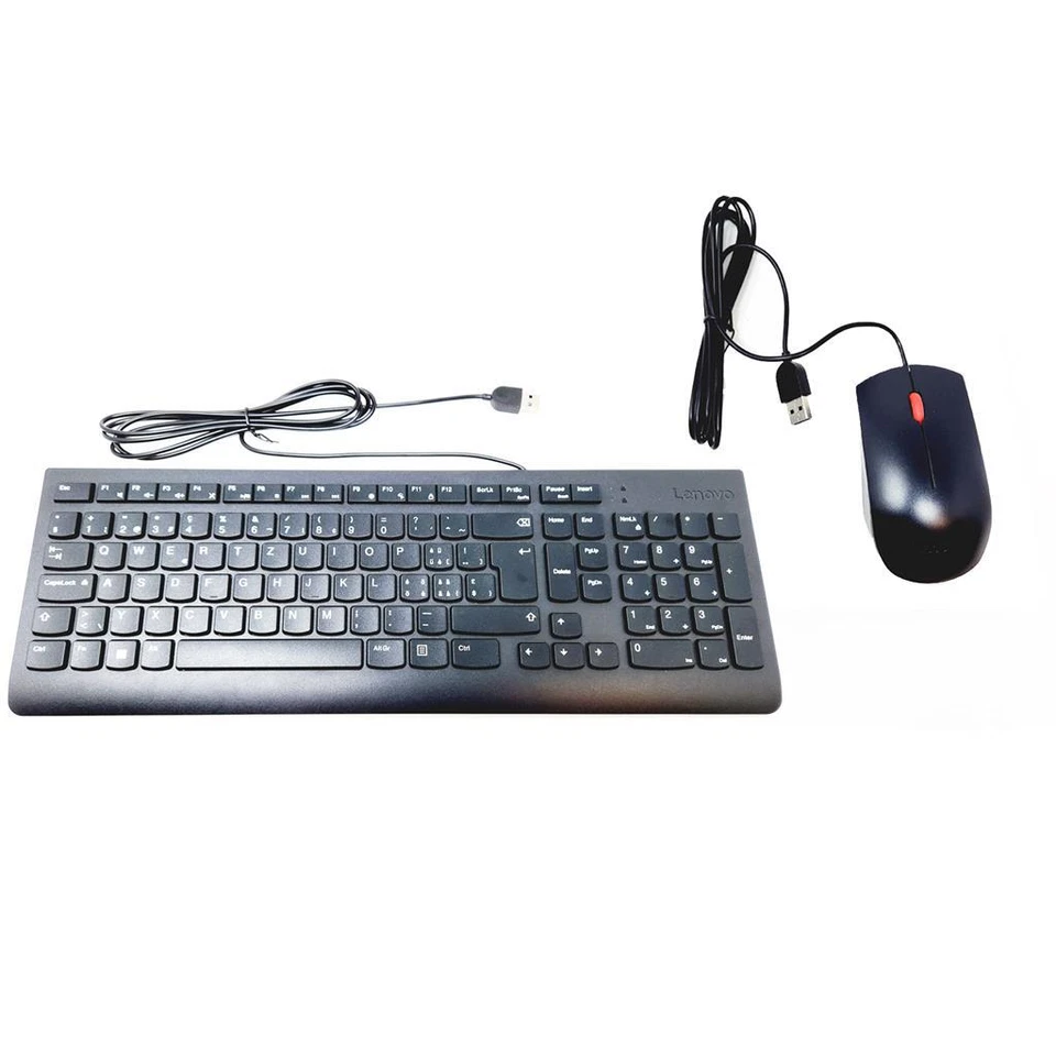 Lenovo Wired Keyboard Mouse Included USB French German Swiss QWERTZ 4X30L79917 - Image 1 of 4