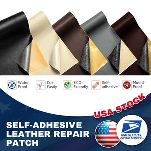 Leather Repair Patch Sofa Self-adhesive Sticker Chair Seat Leather Sofa Patches - Picture 1 of 27