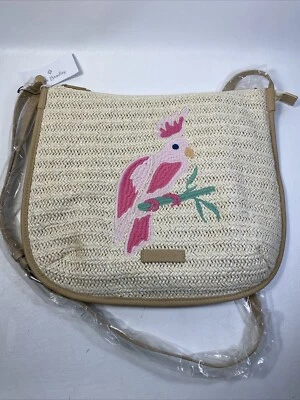 Cartera Bandolera Vera Bradley Lite Paja Natural Nueva Con Etiquetas Foto 1 de 4