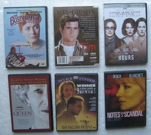 6 DVD Movies: English Patient, Hours, Notes on Scandal, Tim Bostonians The Queen - Picture 1 of 2