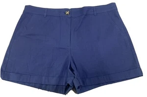 Ladies size 16 DOTTI Blue Cotton Shorts *NEW* RRP $29.95 - Picture 1 of 5