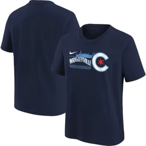 NIKE CHICAGO CUBS YOUTH CITY CONNECT SHORT SLEEVE T SHIRT SIZE SMALL 8 NWT - Picture 1 of 3