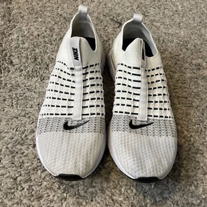 Nike React Phantom Run Flyknit 2 Black White Women’s Size 11.5 - Free Shipping - Picture 1 of 7