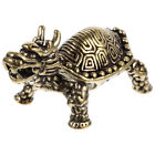 Statue de tortue dragon en laiton pour la richesse et la chance