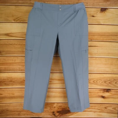 St. John's Bay Activewear Pants Womens Sz 20W Gray Stretch Waist Pockets NWT $49 - Image 1 of 4
