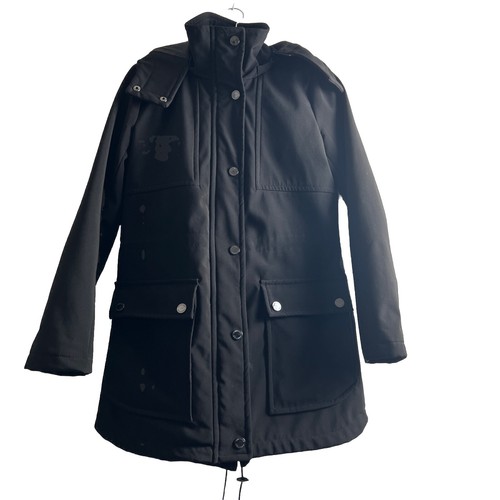 VETEMENTS Kenneth Cole New York XS Felpa con Cappuccio Stile Anorak Cappotto Nero